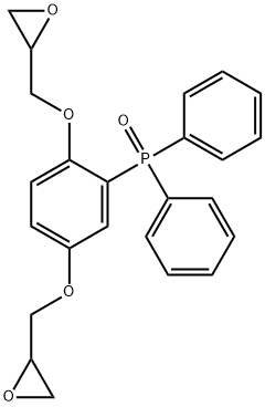 Phosphine oxide, [2,5-bis(2-oxiranylmethoxy)phenyl]diphenyl- Struktur