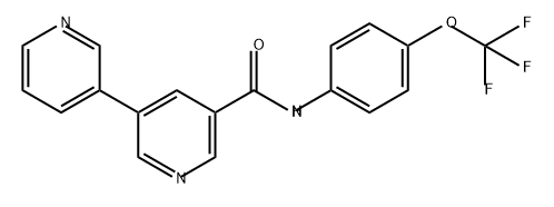 [3,3'-Bipyridine]-5-carboxamide, N-[4-(trifluoromethoxy)phenyl]- Struktur