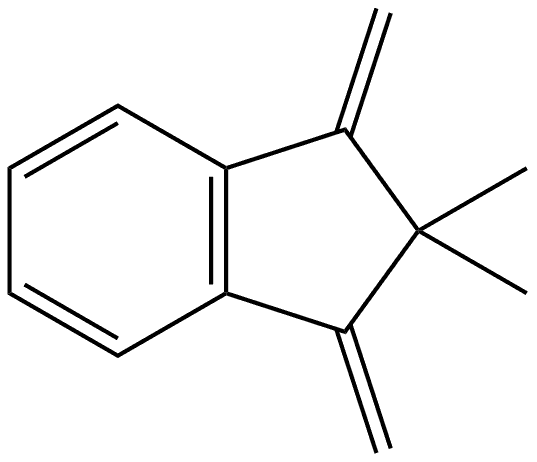 2,2-dimethyl-1,3-dimethylene-2,3-dihydro-1h-indene Struktur