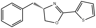 Oxazole, 4,5-dihydro-4-(phenylmethyl)-2-(2-thienyl)-, (4S)- Struktur