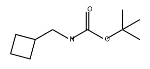 Carbamic acid, N-(cyclobutylmethyl)-, 1,1-dimethylethyl ester Struktur