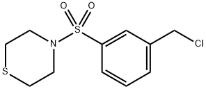 Thiomorpholine, 4-[[3-(chloromethyl)phenyl]sulfonyl]- Struktur