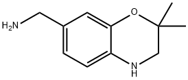 3,4-Dihydro-2,2-dimethyl-2H-1,4-benzoxazine-7-methanamine Struktur