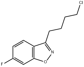 1,2-Benzisoxazole, 3-(4-chlorobutyl)-6-fluoro- Struktur