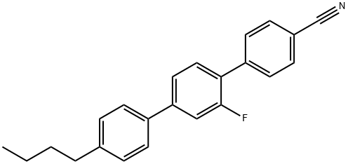 [1,1':4',1''-Terphenyl]-4-carbonitrile, 4''-butyl-2'-fluoro- Struktur