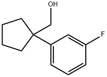 Cyclopentanemethanol, 1-(3-fluorophenyl)- Struktur