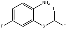 2-(difluoromethylthio)-4-fluoroaniline Struktur