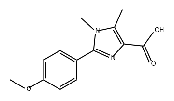 1H-Imidazole-4-carboxylic acid, 2-(4-methoxyphenyl)-1,5-dimethyl- Struktur