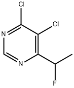 Pyrimidine, 4,5-dichloro-6-(1-fluoroethyl)- Struktur