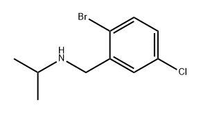 Benzenemethanamine, 2-bromo-5-chloro-N-(1-methylethyl)- Struktur