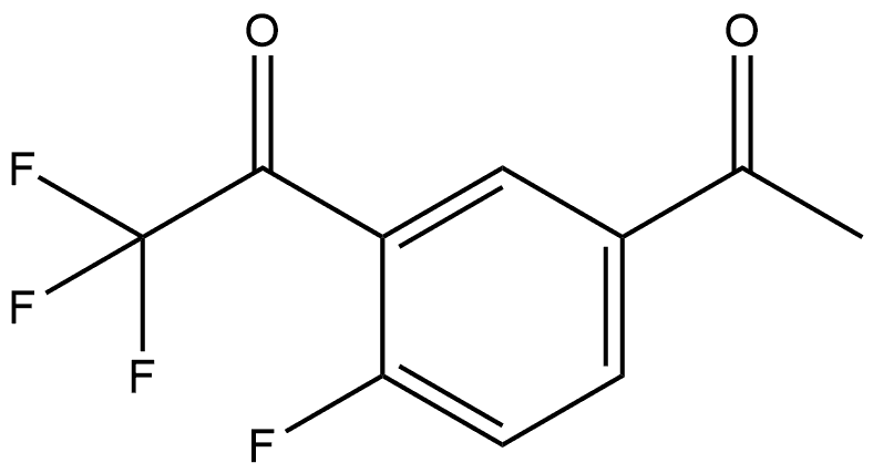 1-(5-Acetyl-2-fluorophenyl)-2,2,2-trifluoroethanone Struktur