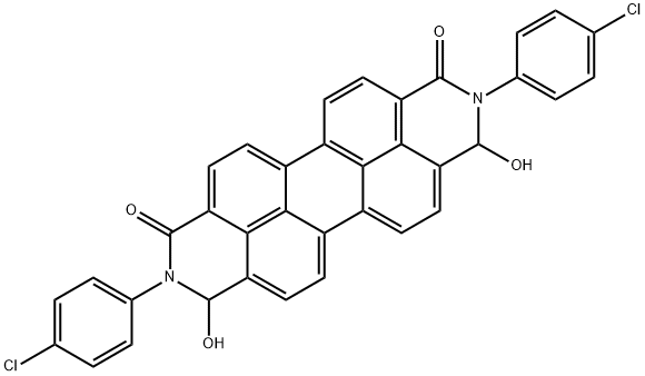 Anthra[2,1,9-def:6,5,10-d'e'f']diisoquinoline-1,10-dione, 2,9-bis(4-chlorophenyl)-2,3,8,9-tetrahydro-3,8-dihydroxy- (9CI)