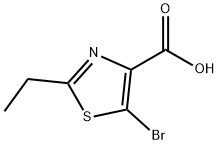 5-Bromo-2-ethyl-4-thiazolecarboxylic acid Struktur