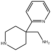 4-Piperidinemethanamine, 4-(2-pyridinyl)- Struktur