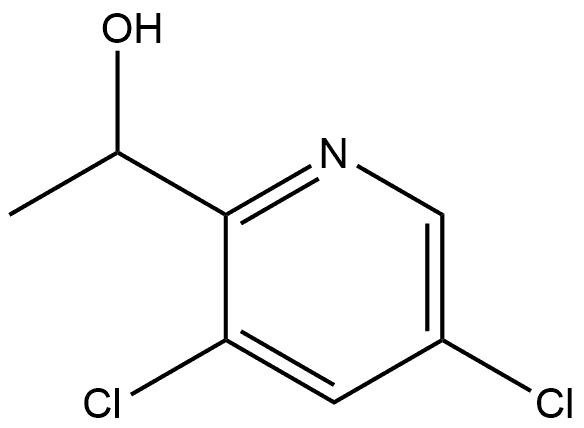 2-Pyridinemethanol, 3,5-dichloro-α-methyl- Struktur