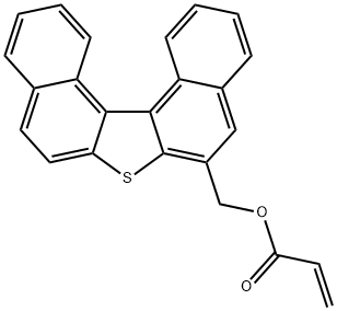 2-Propenoic acid, dinaphtho[2,1-b:1',2'-d]thien-6-ylmethyl ester Struktur