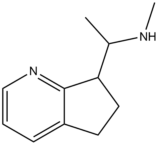 5H-Cyclopenta[b]pyridine-7-methanamine, 6,7-dihydro-N,α-dimethyl- Struktur