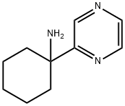 Cyclohexanamine, 1-(2-pyrazinyl)- Struktur