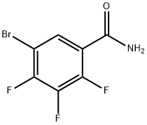 5-溴-2,3,4-三氟苯甲酰胺 結(jié)構(gòu)式