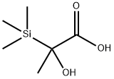 2-hydroxy-2-trimethylsilylpropanoic acid Struktur