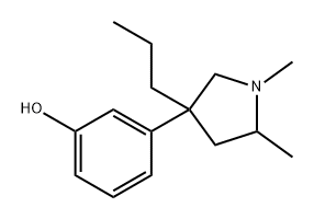 Phenol, 3-(1,5-dimethyl-3-propyl-3-pyrrolidinyl)- Struktur