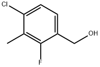 Benzenemethanol, 4-chloro-2-fluoro-3-methyl- Struktur