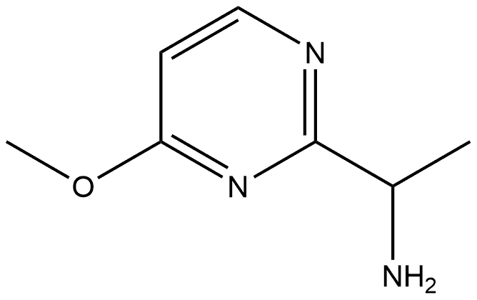 1-(4-methoxypyrimidin-2-yl)ethan-1-amine Struktur