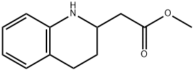 2-Quinolineacetic acid, 1,2,3,4-tetrahydro-, methyl ester Struktur