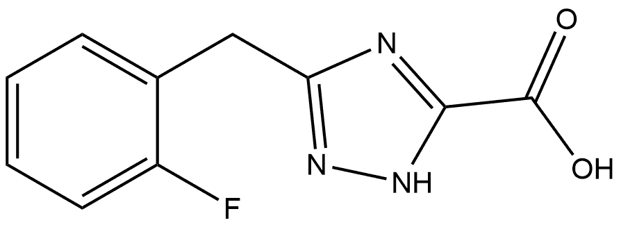 5-(2-fluorobenzyl)-1H-1,2,4-triazole-3-carboxylic acid Struktur