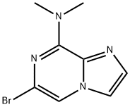 Imidazo[1,2-a]pyrazin-8-amine, 6-bromo-N,N-dimethyl- Struktur