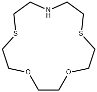 1,4-Dioxa-7,13-dithia-10-azacyclopentadecane Struktur