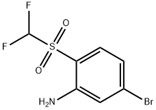 5-bromo-2-(difluoromethylsulphonyl)aniline Struktur