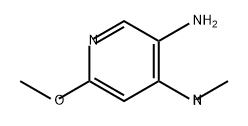 3,4-Pyridinediamine, 6-methoxy-N4-methyl- Struktur