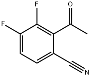 Benzonitrile, 2-acetyl-3,4-difluoro- Struktur