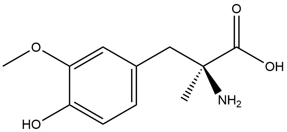 Tyrosine, 3-methoxy-α-methyl- Struktur