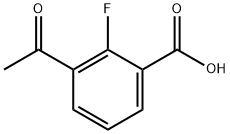 Benzoic acid, 3-acetyl-2-fluoro- Struktur