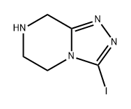 1,2,4-Triazolo[4,3-a]pyrazine, 5,6,7,8-tetrahydro-3-iodo- Struktur