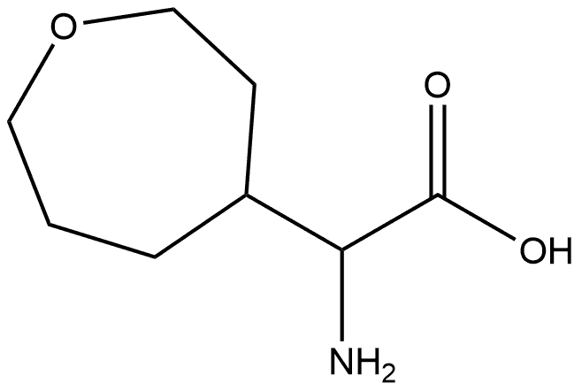 2-amino-2-(oxepan-4-yl)acetic acid Struktur