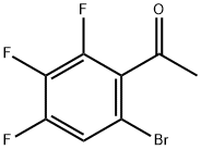 1-(6-Bromo-2,3,4-trifluorophenyl)ethanone Struktur