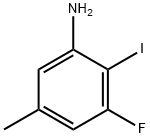 Benzenamine, 3-fluoro-2-iodo-5-methyl- Struktur