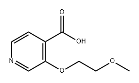 4-Pyridinecarboxylic acid, 3-(2-methoxyethoxy)- Struktur