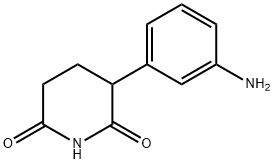 2,6-Piperidinedione, 3-(3-aminophenyl)- Struktur