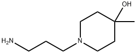 4-Piperidinol, 1-(3-aminopropyl)-4-methyl- Struktur