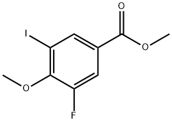 Methyl 3-fluoro-5-iodo-4-methoxybenzoate Struktur