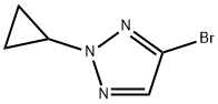 4-bromo-2-cyclopropyl-2H-1,2,3-triazole Struktur