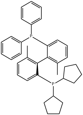 (1S)-Dicyclopentyl(2'-(diphenylphosphino)-6,6'-dimethyl-[1,1'-biphenyl]-2-yl)phosphine Struktur