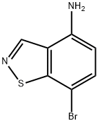 1,2-Benzisothiazol-4-amine, 7-bromo- Struktur