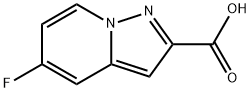 Pyrazolo[1,5-a]pyridine-2-carboxylic acid, 5-fluoro- Struktur