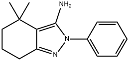 2H-Indazol-3-amine, 4,5,6,7-tetrahydro-4,4-dimethyl-2-phenyl- Struktur