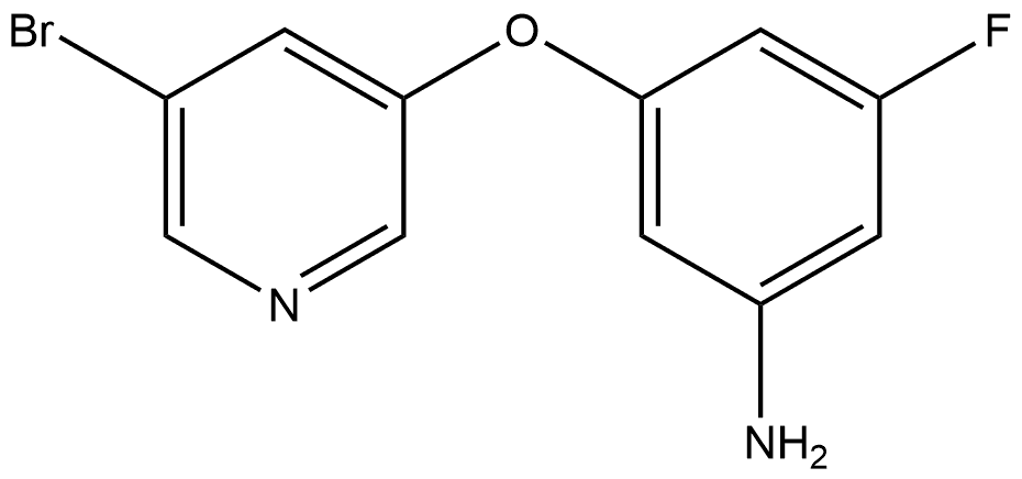 3-[(5-Bromo-3-pyridinyl)oxy]-5-fluorobenzenamine Struktur